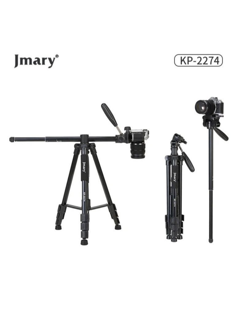 Jmary - Jmary KP-2274 CameraAluminium Tripod with 4 Sections Professional Detachable Monopod Tripod with 360 Degree Head Quick Release Plate - Image 1