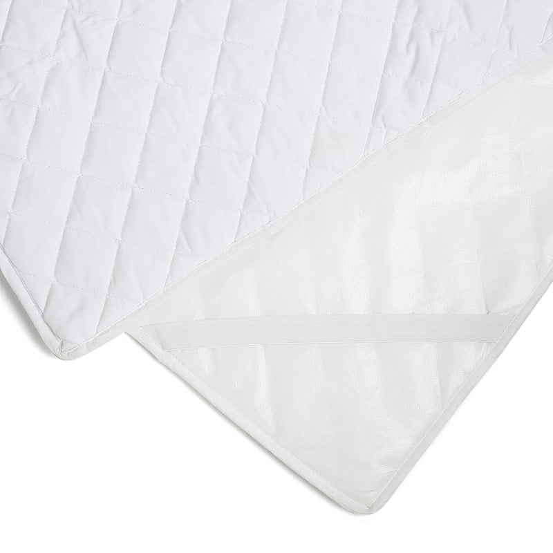 Elarra Home Single Mattress Protector White Diamond Stitching Size 91cms X 182cms 100 Cotton Corner Elastic Waterproof Single Bed Machine Washable Set of 1 - Image 4