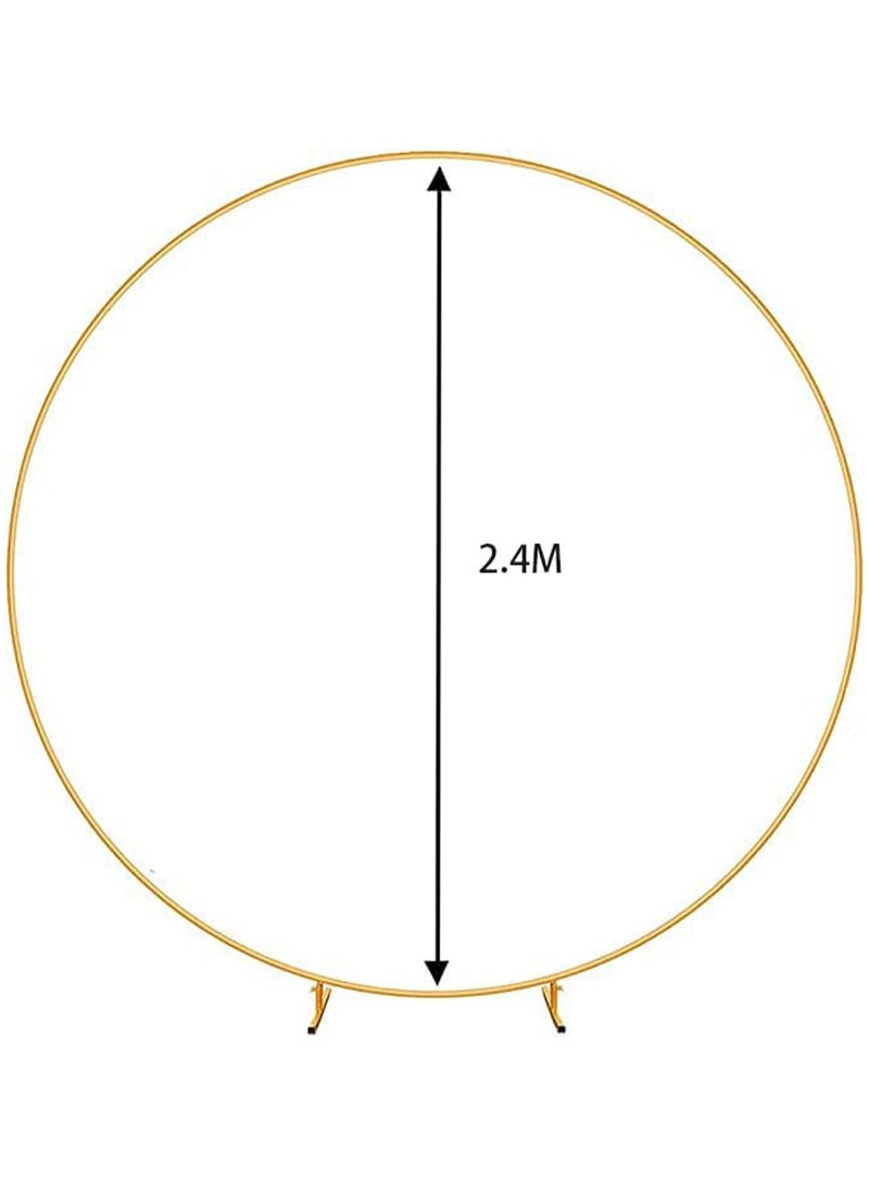 MONOGUE Arch Round Backdrop Stand Reusable Metal Circle Arch Stand Stable Circle Balloon Arch Frame for Wedding Birthday Party Baby Shower Decoration. - Image 2