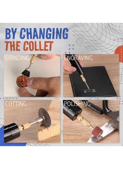 REOCLE Portable Handheld Drill Mini Micro Electric Aluminum DIY Drilling Electric Tool Rechargeable Electric Hand Drill with 6pcs Drill Bits for Jewelry Making & Resin & Plastic & Wood  - Image 5