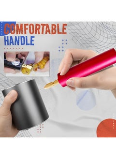 REOCLE Portable Handheld Drill Mini Micro Electric Aluminum DIY Drilling Electric Tool Rechargeable Electric Hand Drill with 6pcs Drill Bits for Jewelry Making & Resin & Plastic & Wood  - Image 3