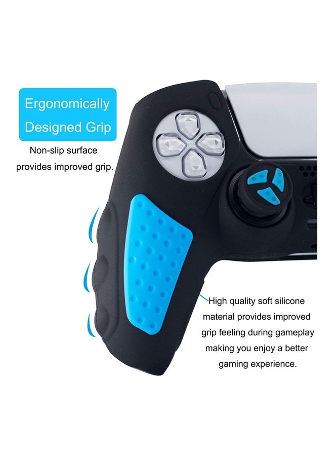 NIBEMINENT Silicone Grip Protector Rubber Case Cover Set for PS5 Controller With 2 Thumb Caps - Image 2