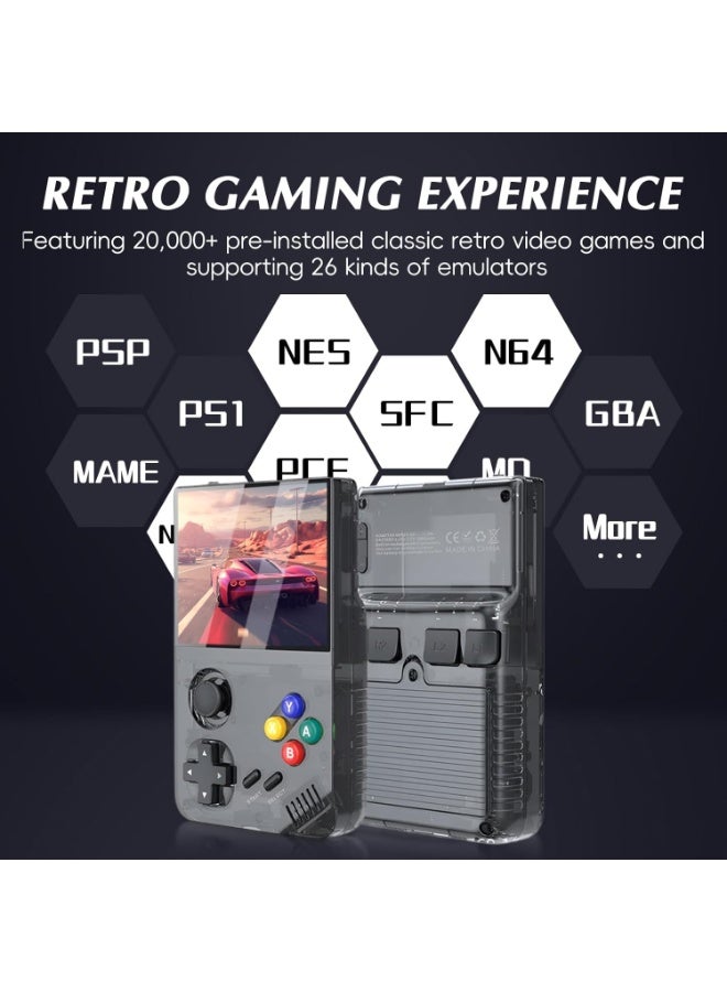 MUNTAQI Retro Handheld Game Console – Portable Video Game Player with 3.5" IPS HD Screen, Built-in Classic Games, 3000mAh Rechargeable Battery, Emulator Support, Mini Pocket Gaming Console for Kids & Adults - Image 5