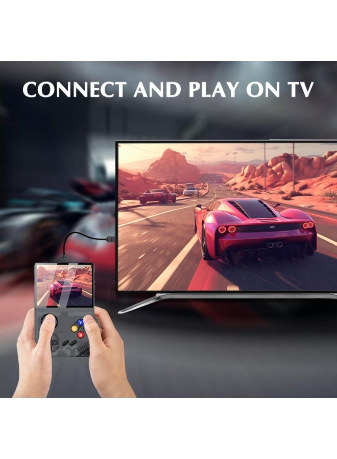 MUNTAQI Retro Handheld Game Console – Portable Video Game Player with 3.5" IPS HD Screen, Built-in Classic Games, 3000mAh Rechargeable Battery, Emulator Support, Mini Pocket Gaming Console for Kids & Adults - Image 3