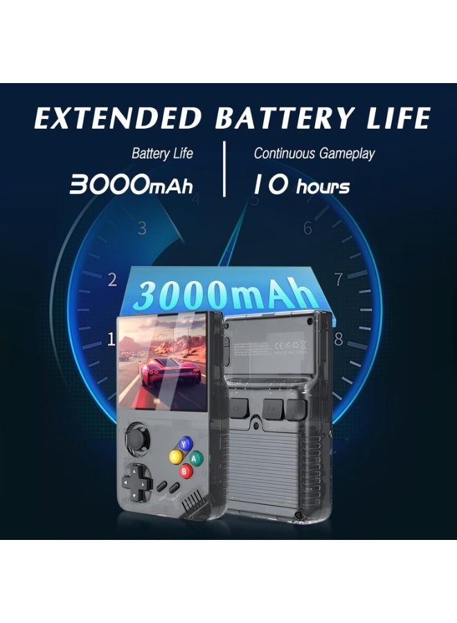 MUNTAQI Retro Handheld Game Console – Portable Video Game Player with 3.5" IPS HD Screen, Built-in Classic Games, 3000mAh Rechargeable Battery, Emulator Support, Mini Pocket Gaming Console for Kids & Adults - Image 2