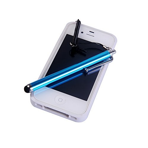 Wisdompro Stylus Tether, 10 Pack of Detachable Elastic Coil Tether Strings/Lanyards with 3.5mm Earphone Jack for Stylus Pens - Black/Clear - Image 5