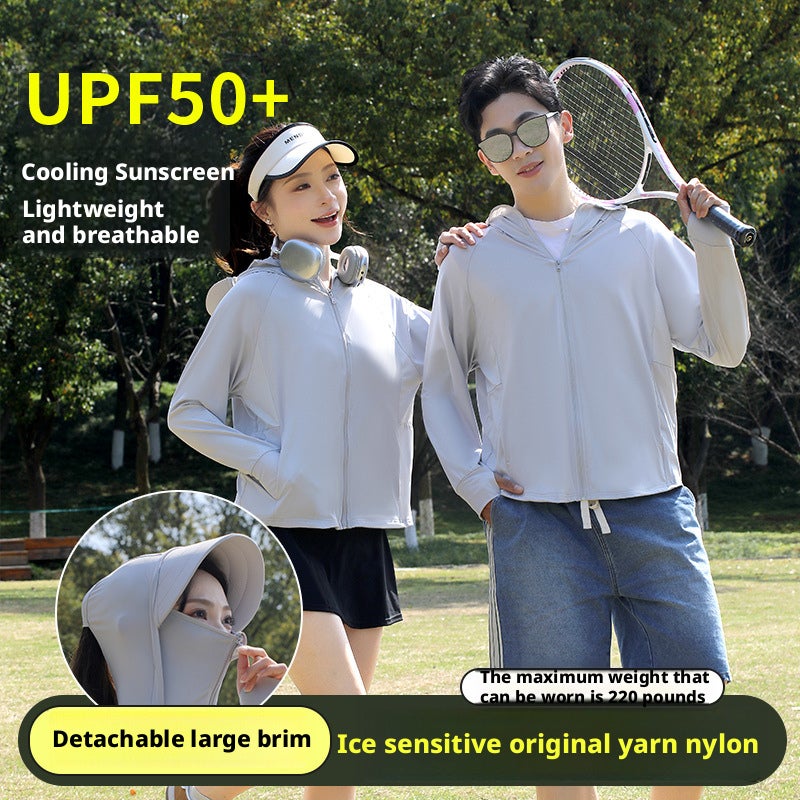 Unisex Cycling Sun Jacket, UPF50+, Nylon, Lightweight - Image 1