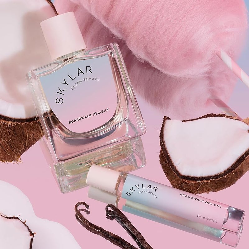 Skylar Boardwalk Delight Eau de Parfum - Hypoallergenic & Clean Perfume for Women & Men, Vegan & Safe for Sensitive Skin - Notes of Cotton Candy, Vanilla & Coconut Milk - 10mL /0.33 Fl oz - Image 4