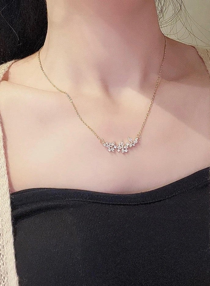 JewelryPalace Stainless Steel Rhinestone Necklace - Image 1