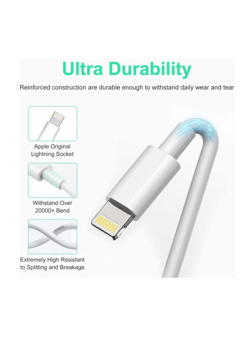 LEDIN - USB C to Lightning Cable-MFi Certified-Compatible with iPhone 13,12,11-Pro Max,X,XS,XR,8,7 Plus/AirPods Pro,Supports Power Delivery,1M,White - Image 1