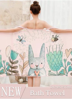 DUNISO Bath Towel, Towel Wrap Women Shower Robe, Quick-dry Towel Wrap Dress for Women, Shower Wrap Robe Terry Cloth Spa Bath Towel Wrap  - Image 1