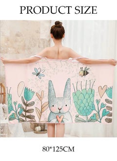DUNISO Bath Towel, Towel Wrap Women Shower Robe, Quick-dry Towel Wrap Dress for Women, Shower Wrap Robe Terry Cloth Spa Bath Towel Wrap  - Image 2