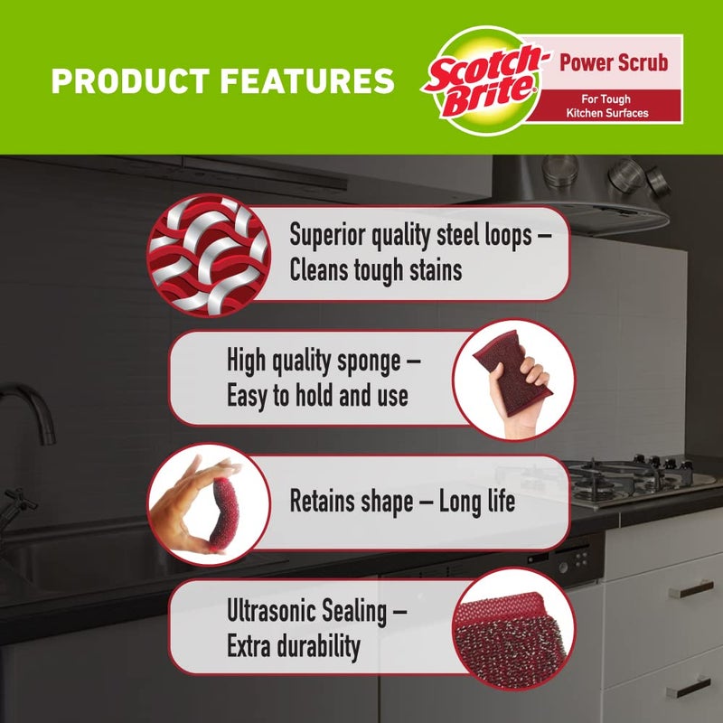 Scotch Brite ScotchBrite Power Scrub 1 Pc - Image 4