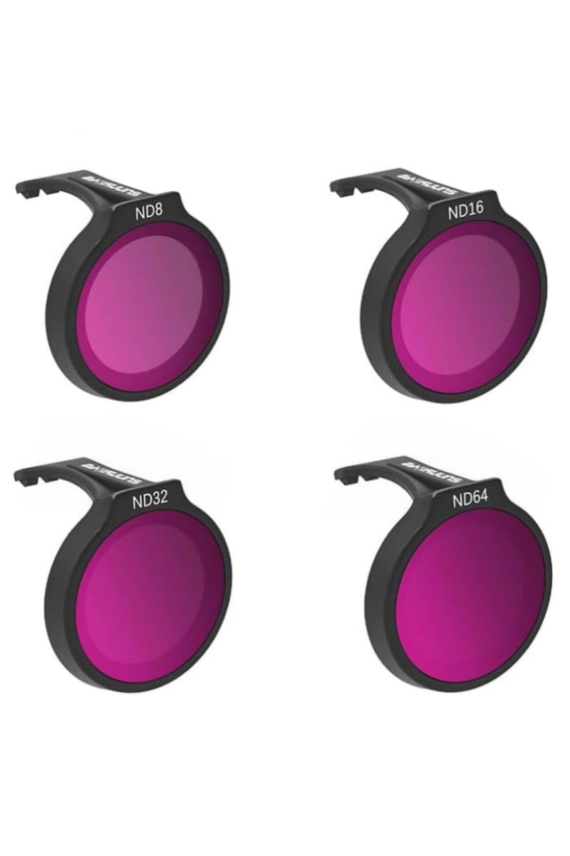 4 in 1 Set Lens ND Filter for DJI NEO Camera Filters Set HD Optical Glass ND MCUV Lens Filter Kit Accessories for Professional Photography(ND8 ND16 ND32 ND64) - Image 1
