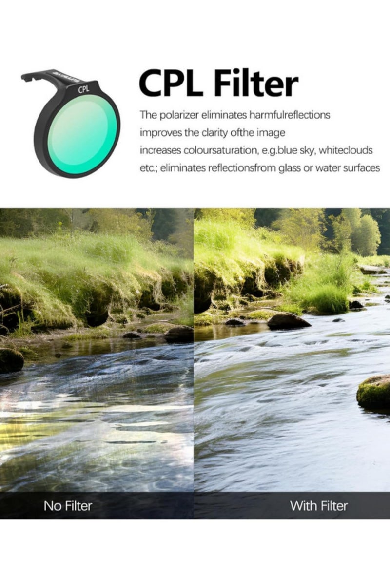 4 in 1 Set Lens ND Filter for DJI NEO Camera Filters Set HD Optical Glass ND MCUV Lens Filter Kit Accessories for Professional Photography(ND8 ND16 ND32 ND64) - Image 3