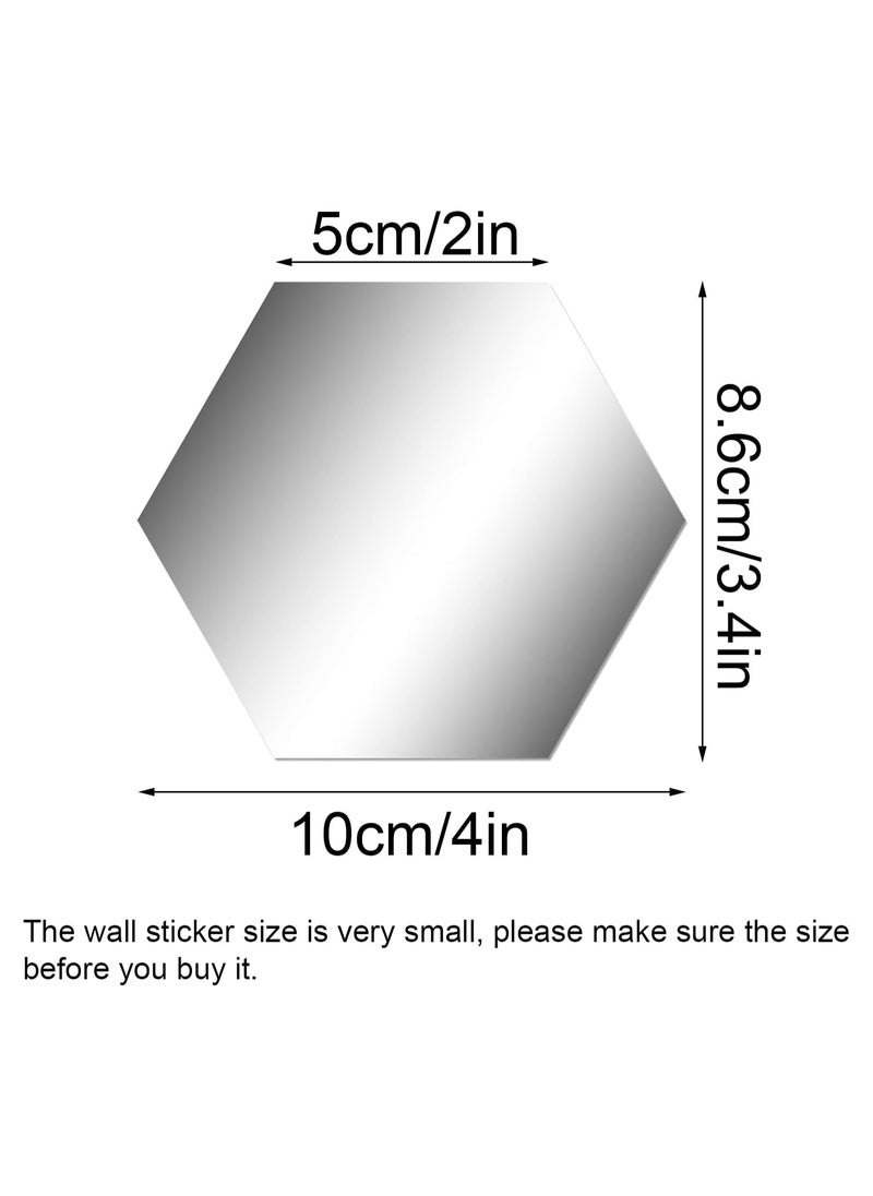 TPGP 32 Pieces Removable Acrylic Mirror Setting Wall Sticker Decal for Home Living Room Bedroom Decor ( 32 Pieces)  - Image 2