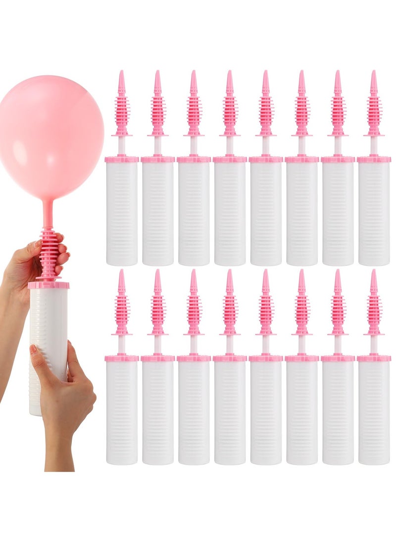SYOSI 8 Pcs Balloon Pump Hand Held, Inflator Air Pump for Balloons, 2 Way Dual Action Manual Balloon Inflator, Friends can Help - Easy to Use, for Party Birthday Decorations  - Image 1