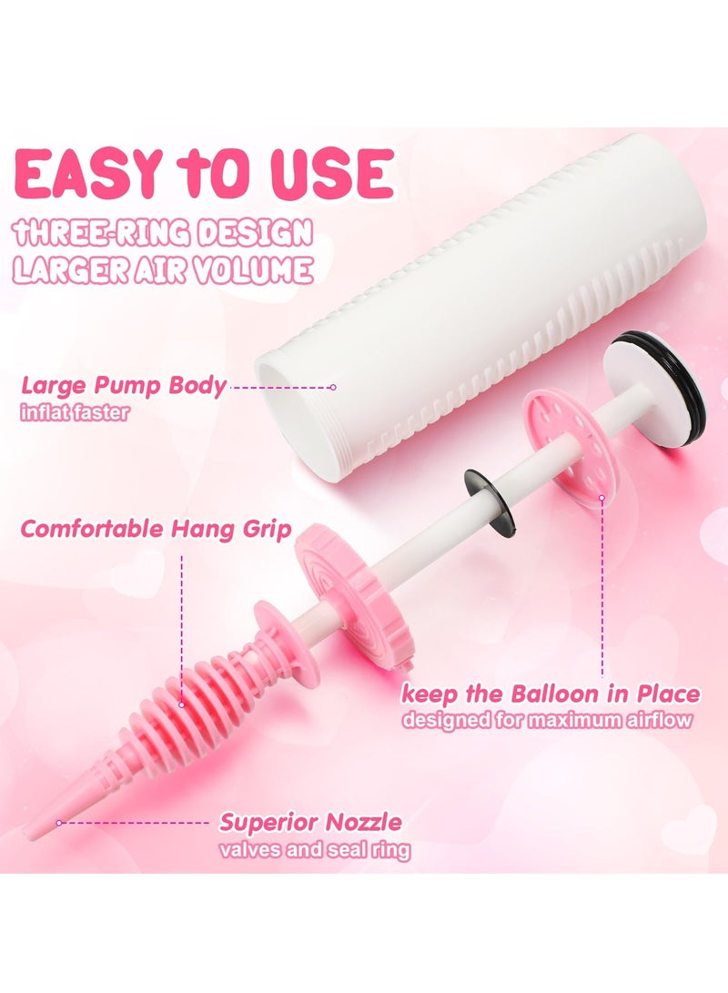 SYOSI 8 Pcs Balloon Pump Hand Held, Inflator Air Pump for Balloons, 2 Way Dual Action Manual Balloon Inflator, Friends can Help - Easy to Use, for Party Birthday Decorations  - Image 4