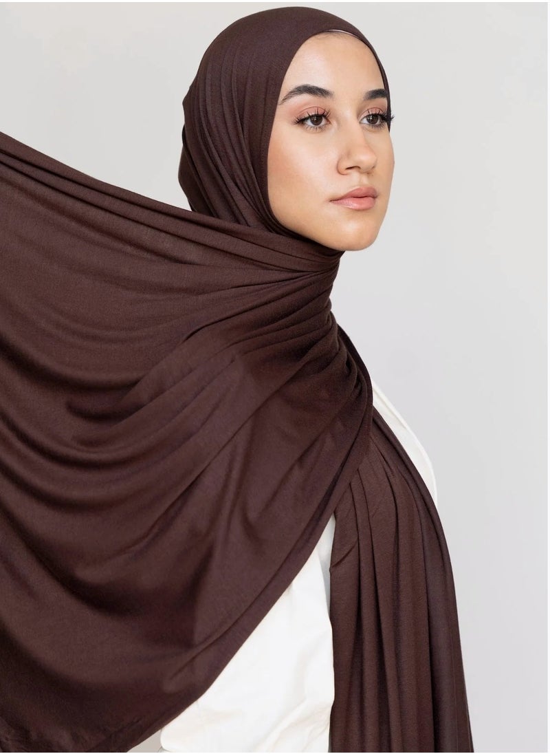 Perfectory - PERFECTORY Soft Stretch Jersey Hijabs, Effortless Style and Comfort, Curated Collection- Fresh Brew - Image 1