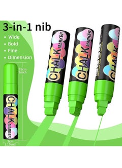 SYOSI Jumbo Chalk Window Markers for Cars Glass Washable 8 Colors Liquid Chalk Markers Pen With 15mm Wide Tips Chalkboard Markers Window Paint Markers For Car Decoration Auto Glass Poster Business  - Image 3