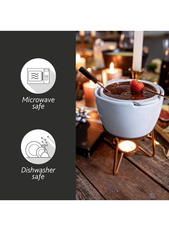 BOSKA Boska Choco Marie Fondue - Fondue Pot Set Microwave and Dishwasher Safe Ceramic Hot Pot Chocolate Fountain Snack  - Image 5
