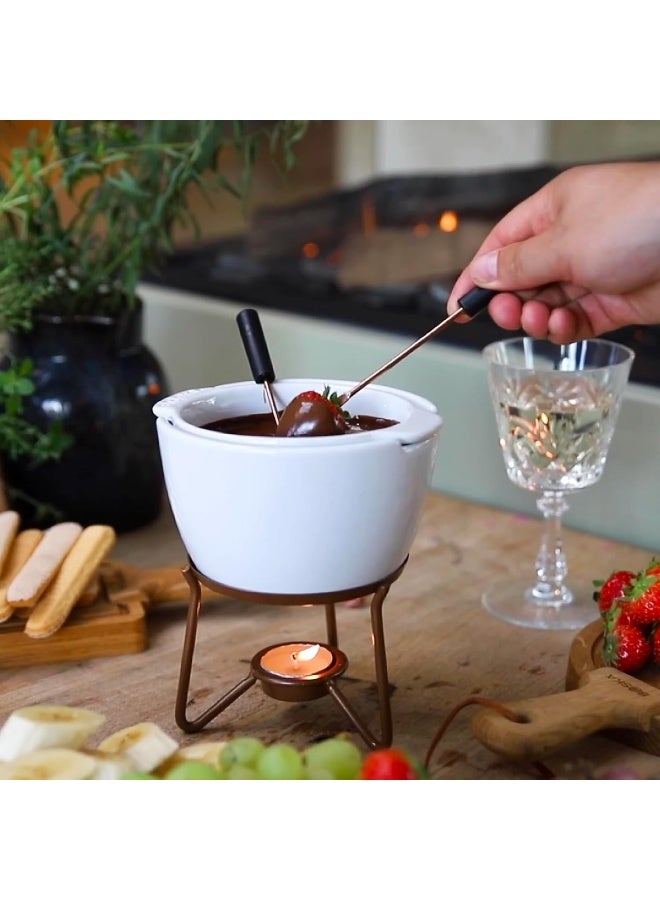BOSKA Boska Choco Marie Fondue - Fondue Pot Set Microwave and Dishwasher Safe Ceramic Hot Pot Chocolate Fountain Snack  - Image 4