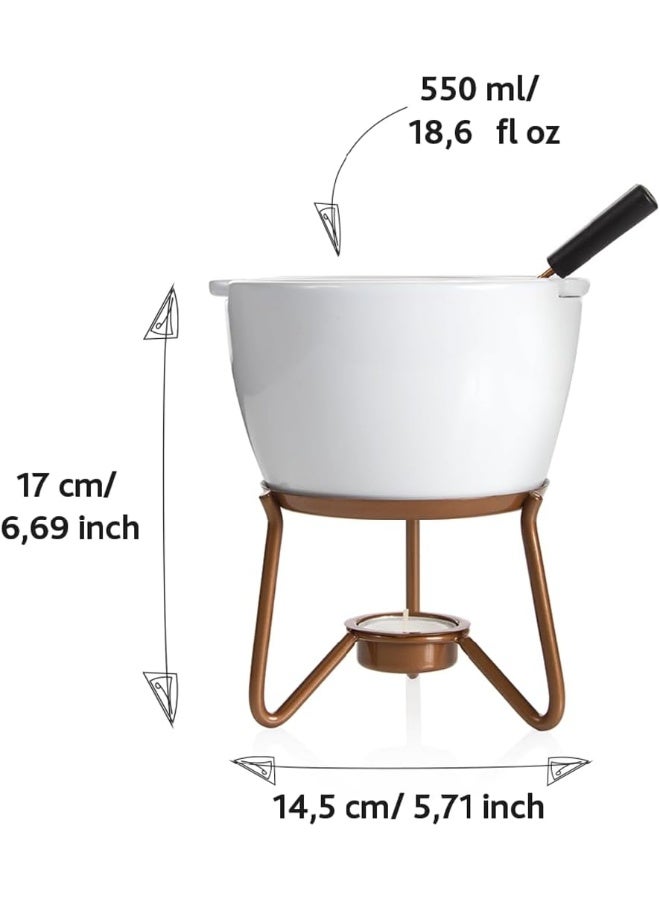BOSKA Boska Choco Marie Fondue - Fondue Pot Set Microwave and Dishwasher Safe Ceramic Hot Pot Chocolate Fountain Snack  - Image 3