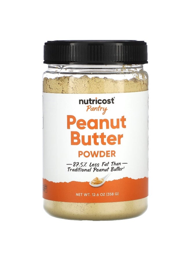 Nutricost نوتريكوست، بانtry، مسحوق زبدة الفول السوداني، 12.6 أونصة (358 جرام) - Image 1