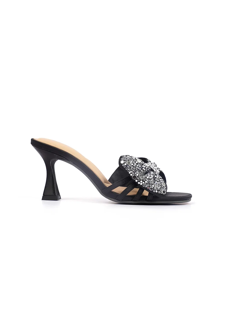 كيوبل Womens heeled embelished mules Sandals