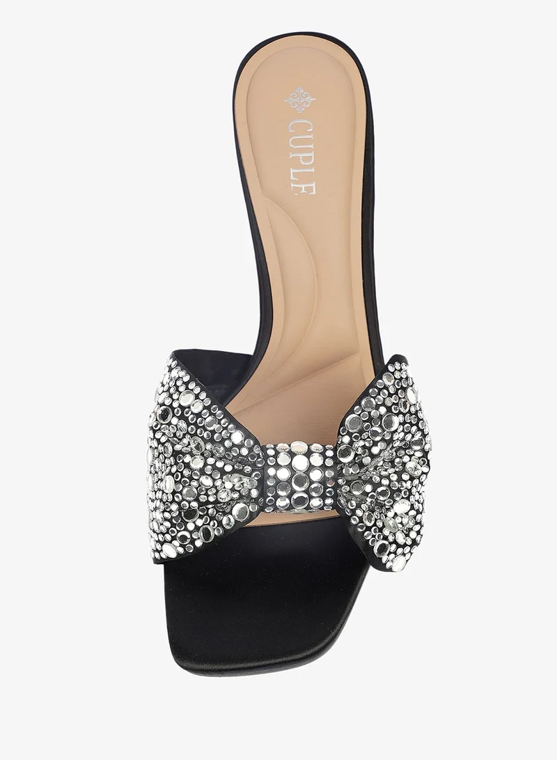 Cuple  Womens heeled embelished mules Sandals for Women | Best Price UAE