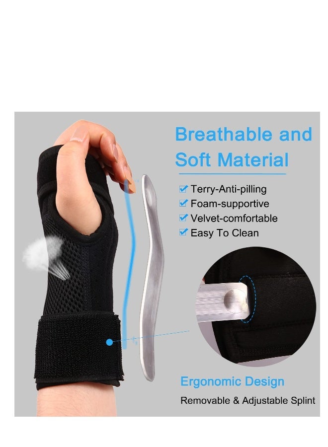 Carpal Tunnel Wrist Brace, Hand Left Wrist Support Braces, Carpal Tunnel Pain Relief Brace, with Splint for Tendonitis, for Tendonitis, Arthritis, Sprain, Carpal Tunnel Syndrome (Size: L, Left) - Image 5