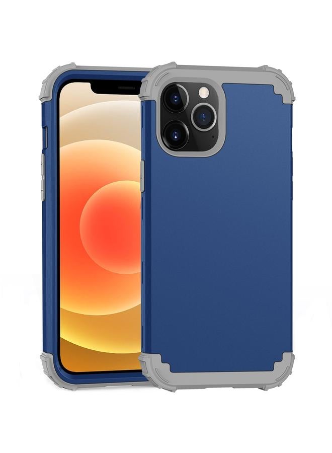 Zaboon Case For iPhone 12 mini PC+ Silicone Three-piece Anti-drop Mobile Phone Protective Back Cover - Image 1