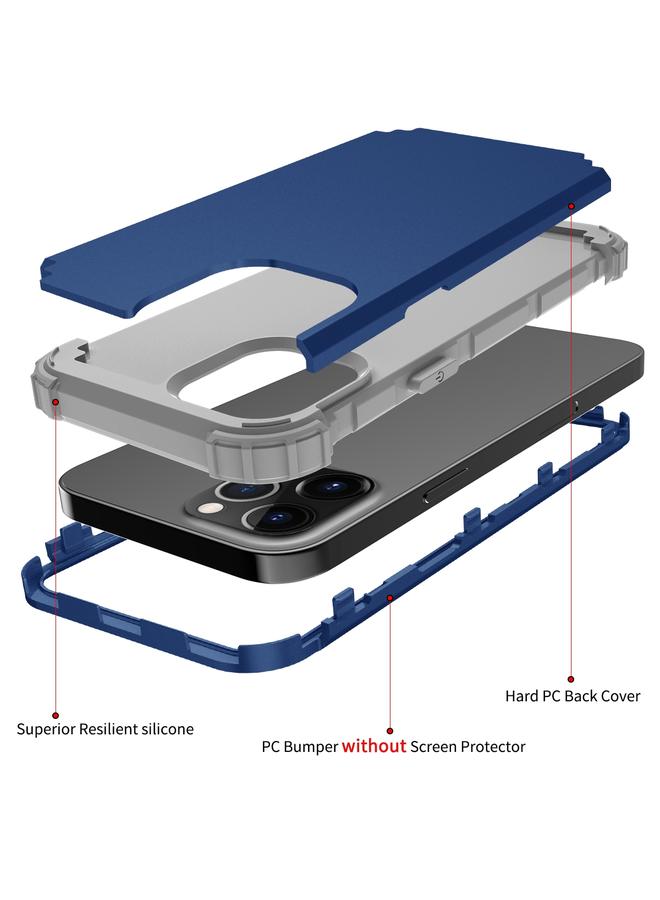 Zaboon Case For iPhone 12 mini PC+ Silicone Three-piece Anti-drop Mobile Phone Protective Back Cover - Image 2