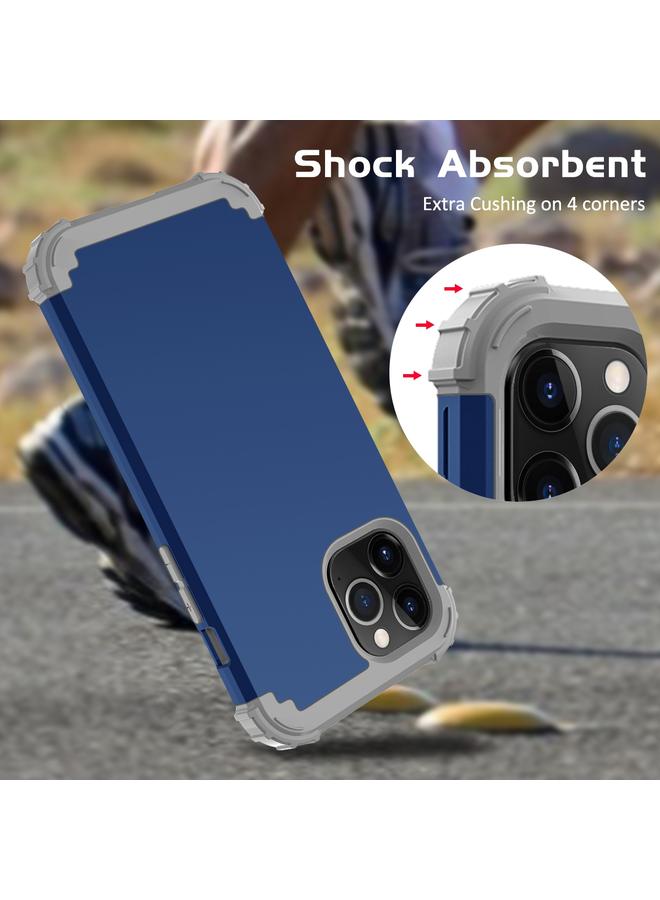 Zaboon Case For iPhone 12 mini PC+ Silicone Three-piece Anti-drop Mobile Phone Protective Back Cover - Image 4