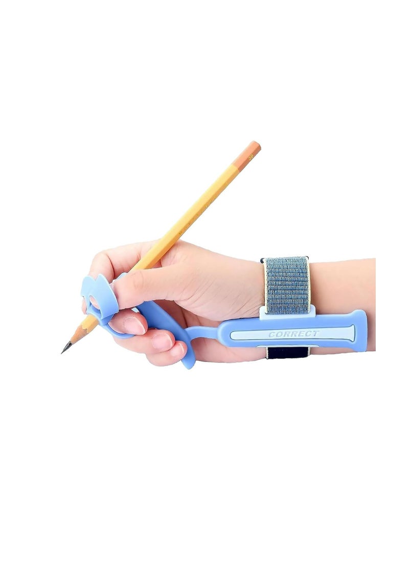 CMGTYYD - CMGTYYD Pecbase Pencil Grip, Toddler Pencil Grip for 3-9 Years, Kids Handwriting Aid Tools, Training Pen Holding Posture Correction Tools, 1PCS - Blue - Image 1
