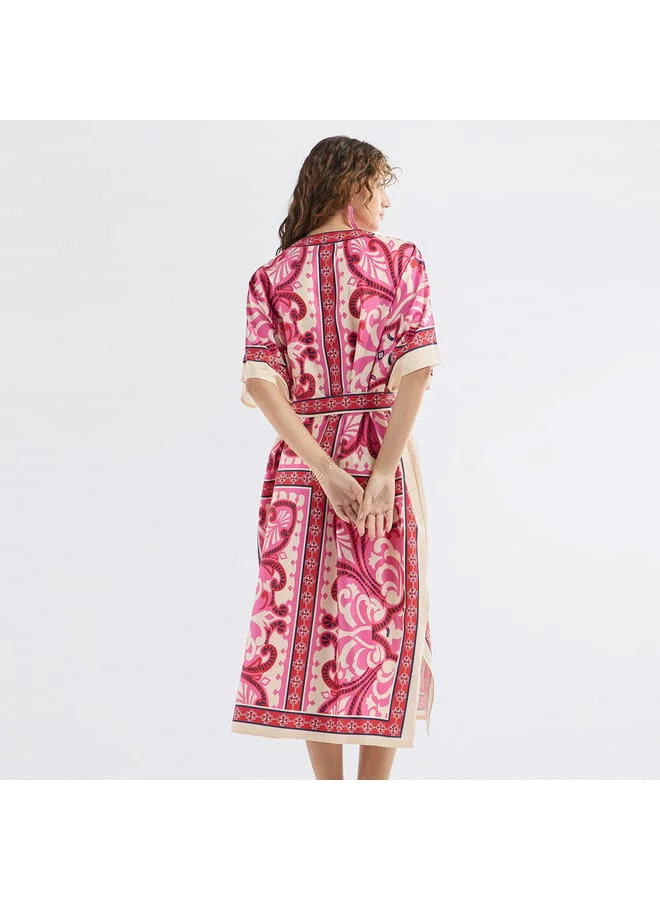 Splash FAV Paisley Print Midi Dress