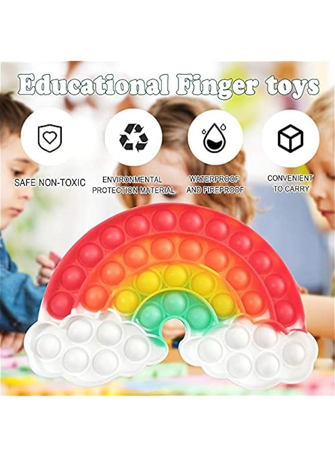 4 قطع ألعاب تهدئة للأطفال، ألعاب تعجب ملونة بوبل، لعبة حسية بشكل آيس كريم، ألعاب ضغط أناناس، مجموعة لتخفيف الضغط لمرضى فرط النشاط والتوحد، لعبة هدية للفتاة. - Image 4