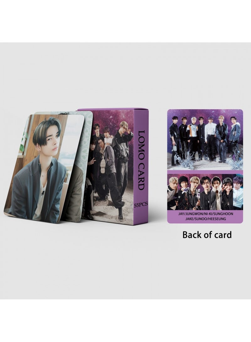 NIBEMINENT 55 Pcs Kpop ENHYPEN Lomo Cards Card For Fans Collection Gifts - Image 3