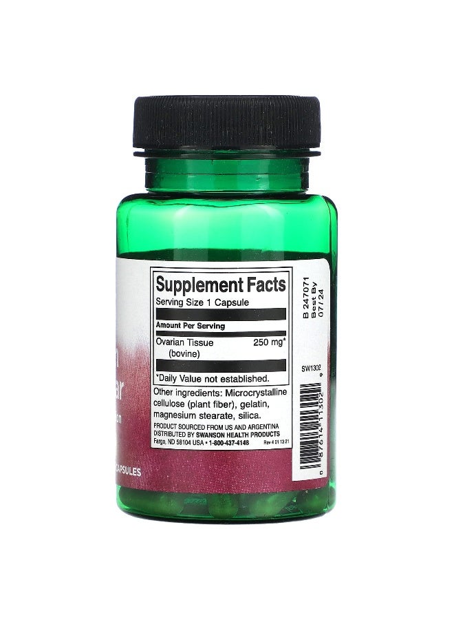 SWANSON سوانسون، غدة المبيض، 250 ملغ، 60 كبسولة - Image 2