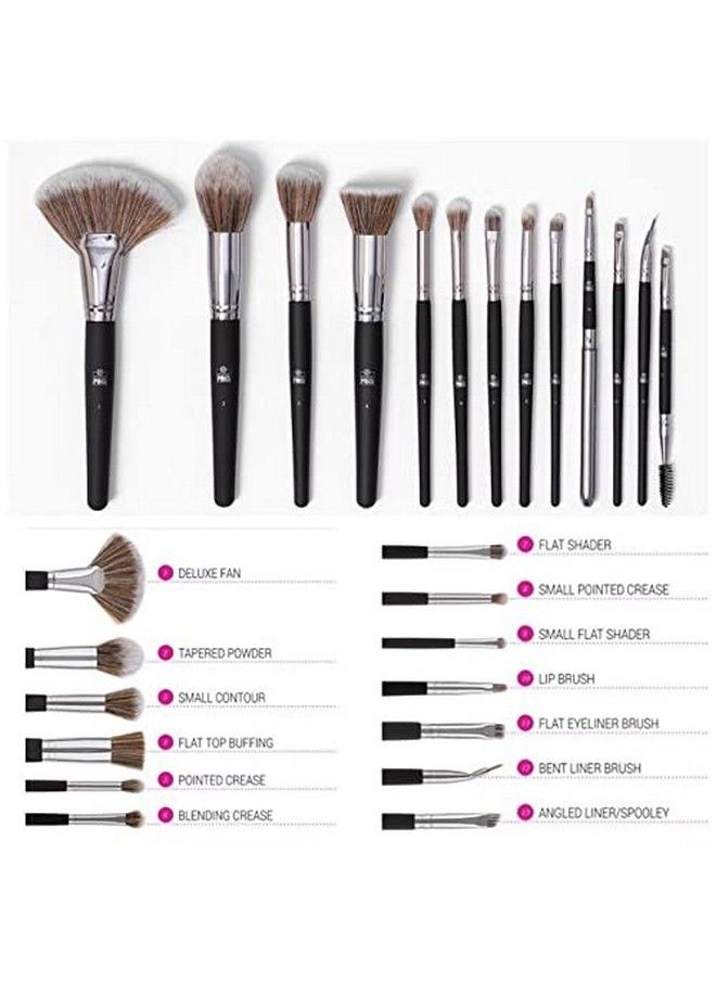 BH STUDIO PRO - Professionnels Makeup Brush Set Of 13 Black - Image 1