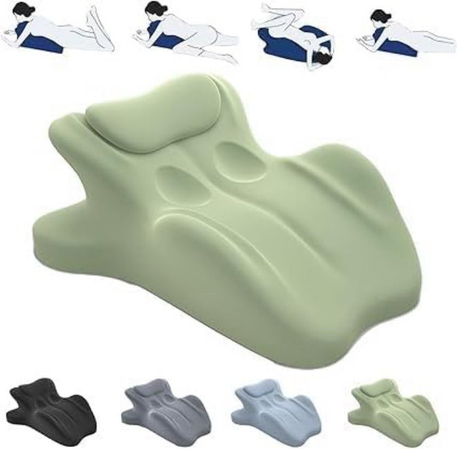 Easy-Clean Wedge Pillow, Waterproof & Removable Cover, 27° Ergonomic Support, High-Density Memory Foam - Image 1