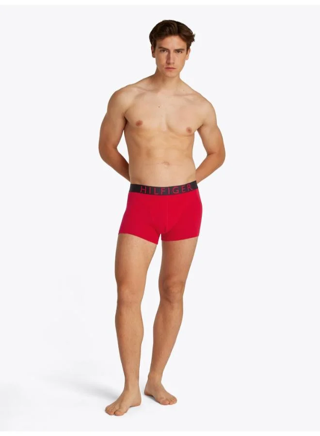 تومي هيلفيغر 3-Pack Contrast Logo Waistband Trunks