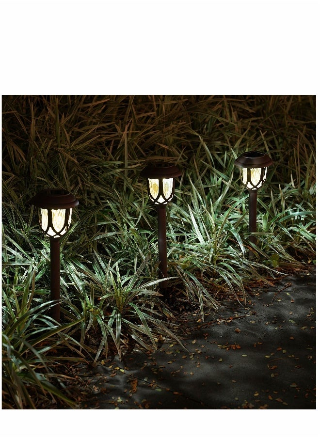 Generic 10 Pack Solar Lights Outdoor Decorative, Solar Pathway Lights Outdoor, Solar Powered Garden Yard Lights for Walkway Sidewalk Driveway  - Image 2