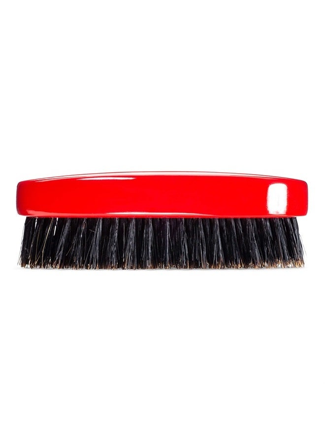 TORINO PRO WAVE BRUSHES BY BRUSH KING Torino Pro Wave Brush #1000 - By Brush King - Medium Hard Oval Palm/Military 360 Waves Brush Red - Image 5
