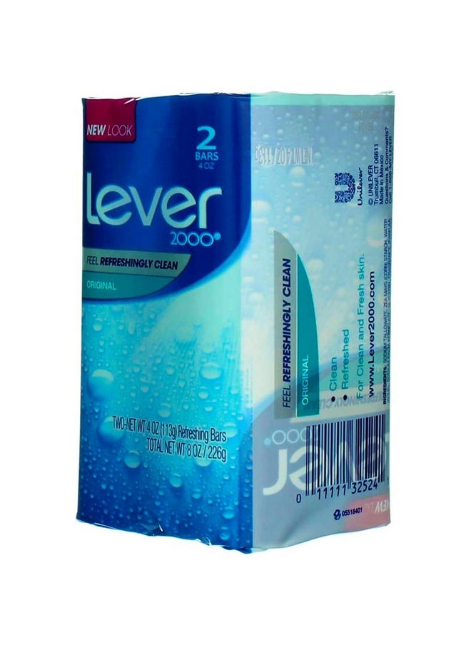 Lever 2000 Lever 2000 Original Refreshing Bar Soap, 4 oz bars, 2 ea (Pack of 3)  - Image 3
