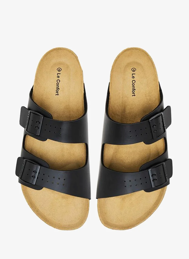 لو كونفورت Men Buckle Detail Comfort Sandals