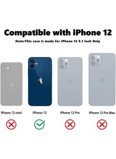 Case Up Compatible with iPhone 12 6.1 Inch Case, Premium Liquid Silicone [Camera Protection] [Soft Anti-Scratch Microfiber Lining] Shockproof Protective Slim Phone Cover for iPhone 12, Navy  - Image 2