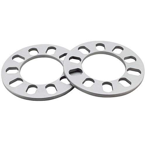 DCVAMOUS 2PC 5X108 5X110 5X112 5X114.3 5X115 5X120 5X127 5X130 5X4.25 5X4.5 5X4.75 5X5 فواصل عجلات عالمية 1/4 بوصة (6 مم) متوافقة مع أنماط براغي 5 لوج ريم من 108 مم إلى 130 مم - Image 1