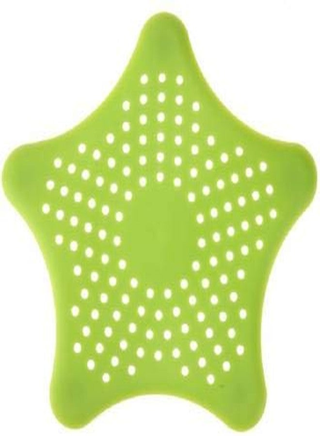 MOREL Starfish Design Silicone Rubber Kitchen and Bathroom Colander Strainer Sink Filter Hair Catcher for Wash Basin (Random Colour, Medium) - Image 1