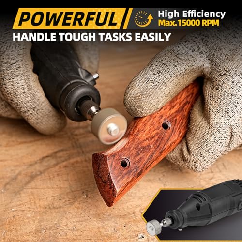 Sbestily Sanding Bits for Dremel Rotary Tool，Grinding Stone Diamond Sanding Drill Bits with 1/8" Shank - Tough Enough to Metal Rust Removal/Smoothing/Sharpening - 80 Grit 1 Pack - Image 4